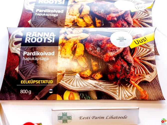 Лучший мясной продукт Эстонии 2017 — предварительно запеченные утиные ножки с квашеной капустой, Rannarootsi Lihatööstus AS