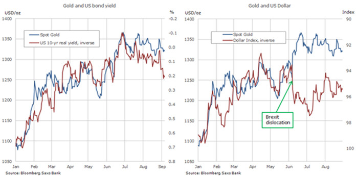 Лучше всего ситуация понятна на примере золота, цена которого выражена в евро.