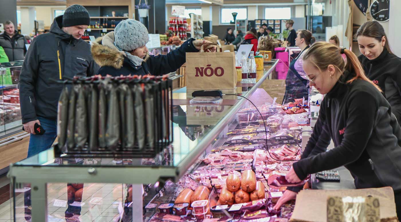 Nõo Lihatööstus: На Тартуском рынке — фирменный прилавок