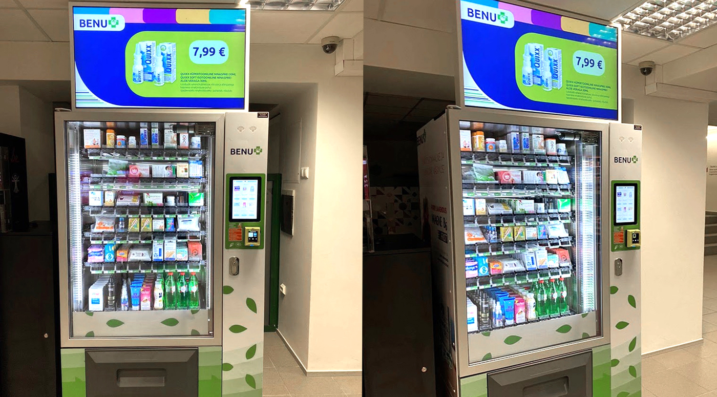 Benu: Аптечные товары теперь можно купить в торговых автоматах