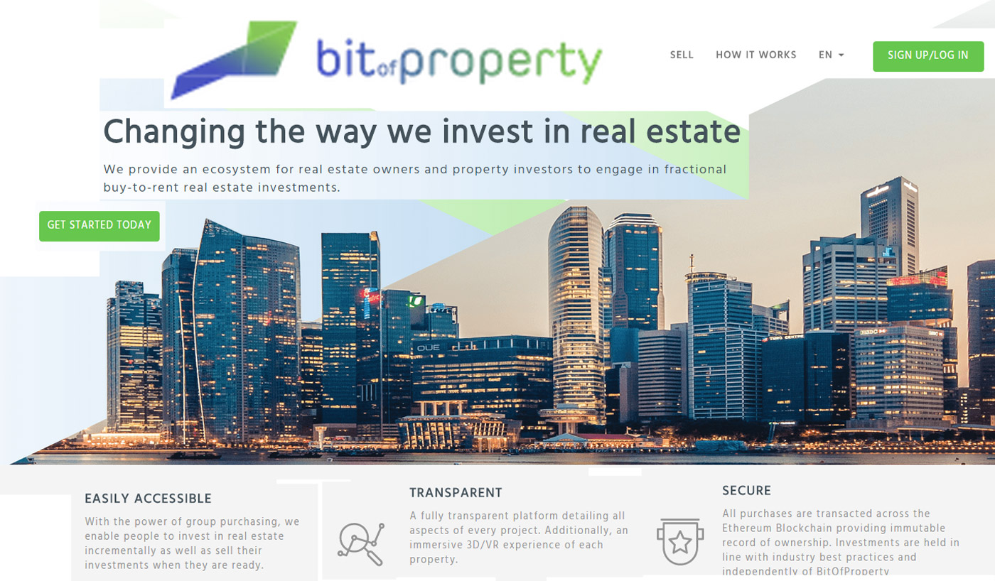 BitOfProperty — первая платформа для совместного финансирования