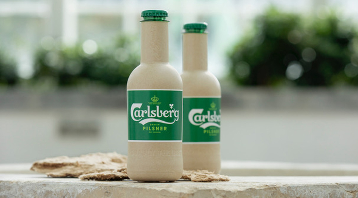 Концерн Carlsberg представил прототипы «бумажных» пивных бутылок