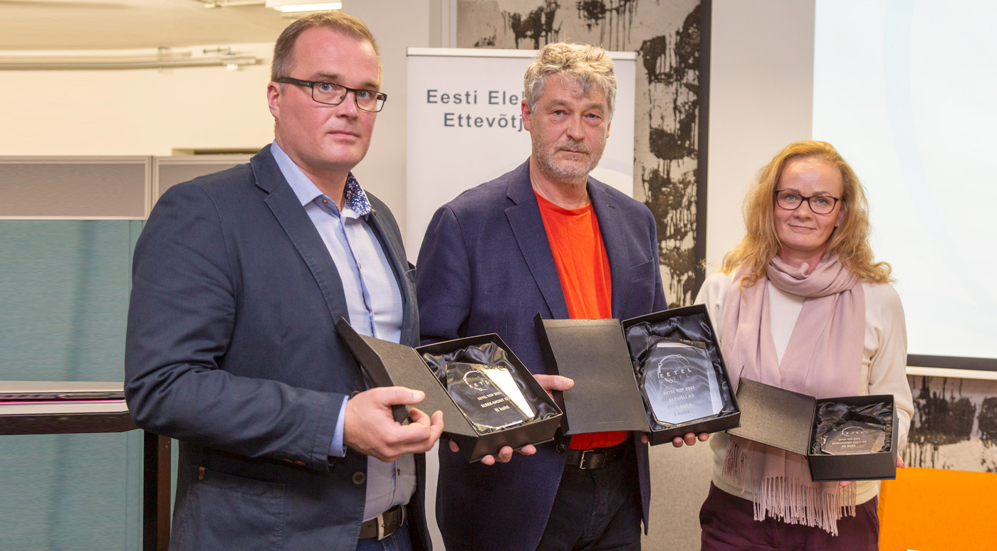 Компании Eleväli, Elrek-Mont и Klinkmann Eesti признаны «Лучшими в сфере электричества» 
