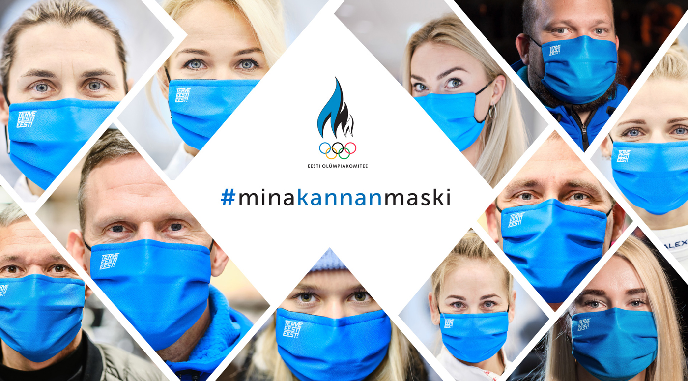 Эстонские спортсмены призывают носить маски