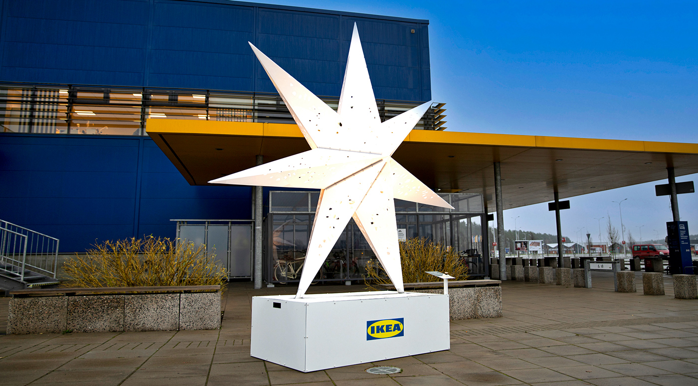 IKEA: Звезда STRÅLA будет освещать Таллинн