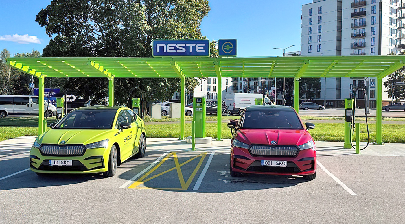 Neste: Первая в Балтии станция быстрой зарядки