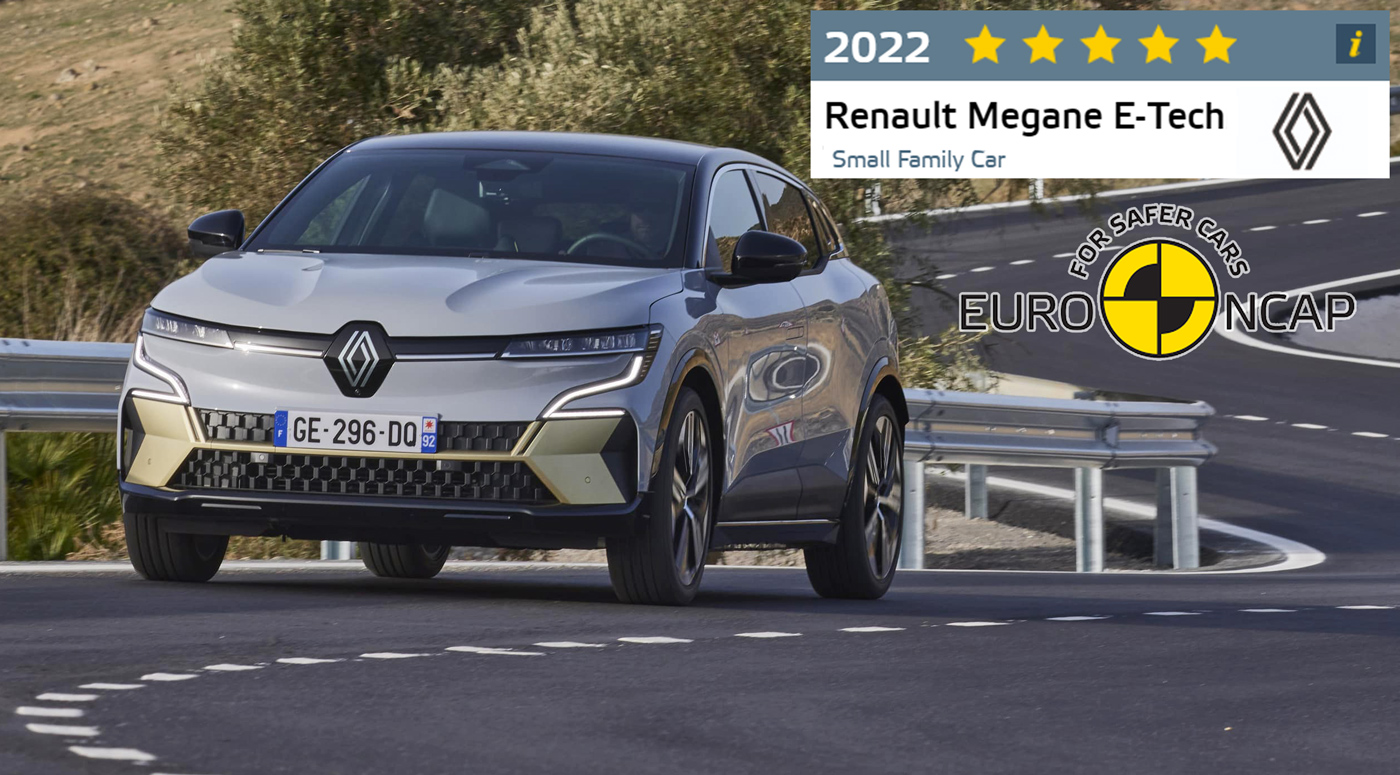 Renault Megane E-Tech —  пять звезд от Euro NCAP