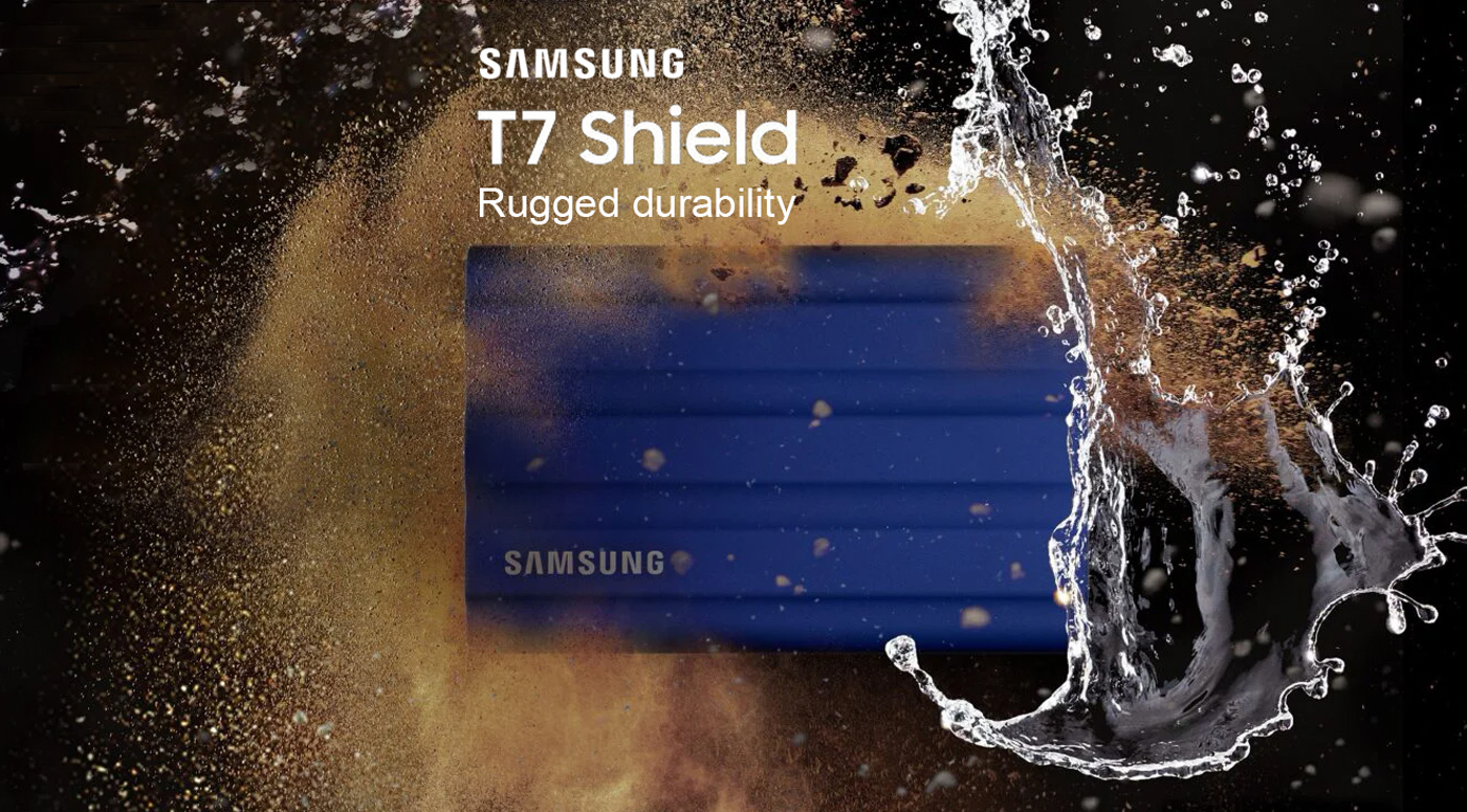 Samsung: T7 Shield SSD с защитой от влаги и пыли