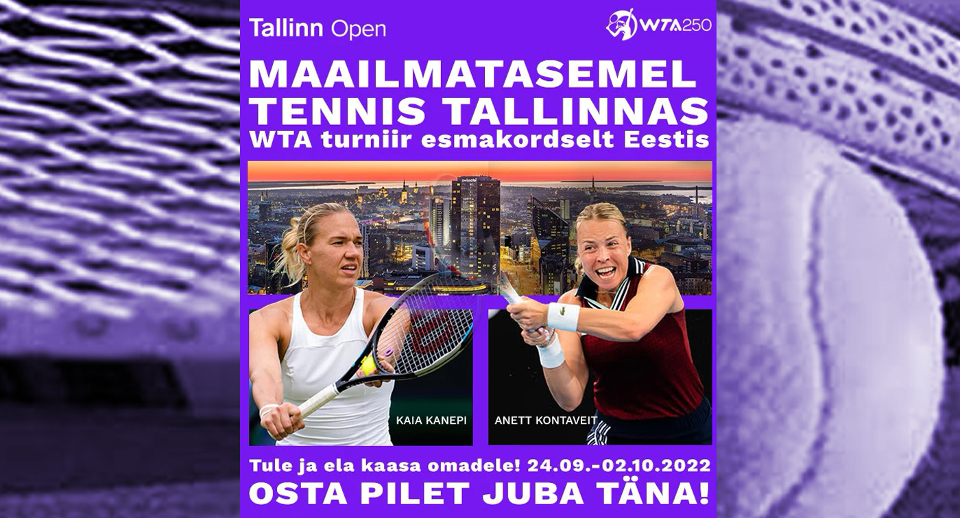АФИША: Билеты на WTA 250 Tallinn Open — в продаже
