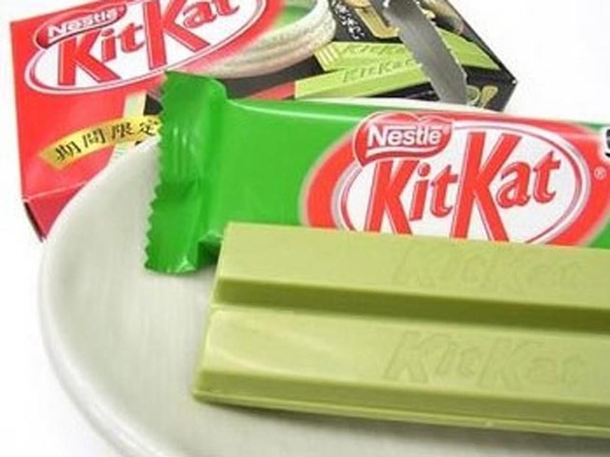 Впервые в Эстонии: натурально зеленый шоколад KitKat с чаем матча