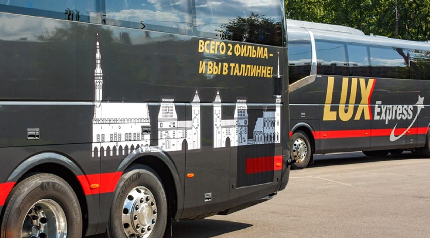 Lux Express: новые автобусы с изображениями городов Прибалтики и Финляндии