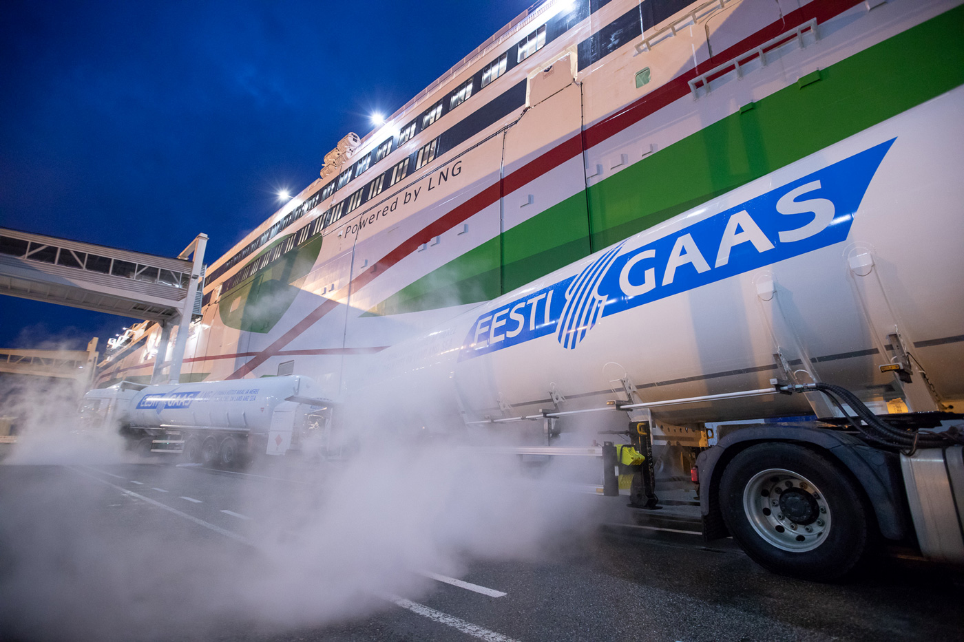Tallink Megastar: 1500 заправок сжиженным природным газом