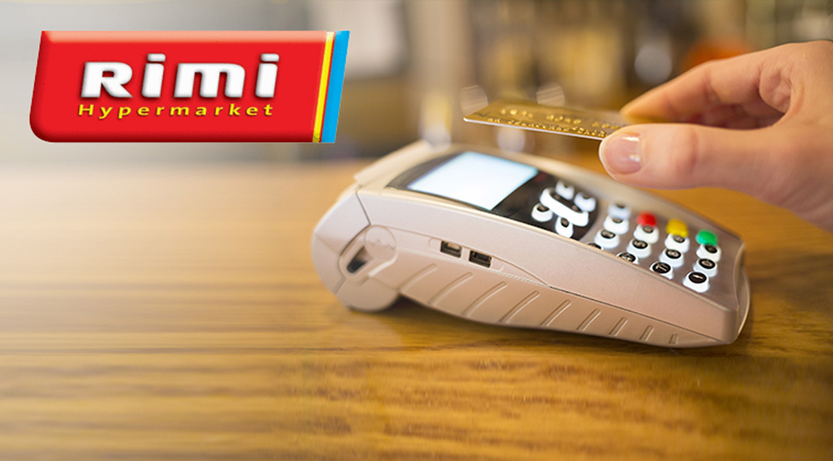 В Rimi можно платить бесконтактной банковской карточкой