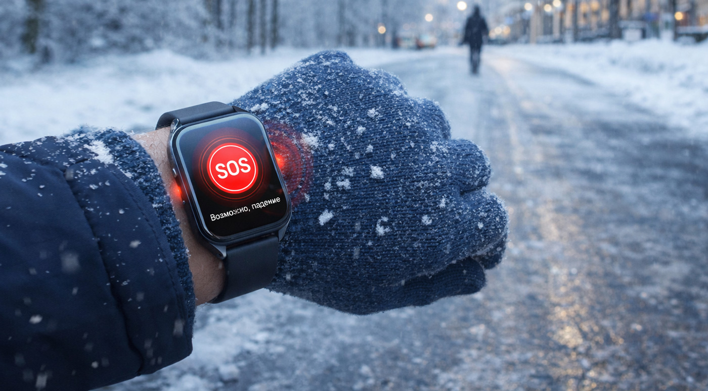 Зимняя безопасность в умных часах