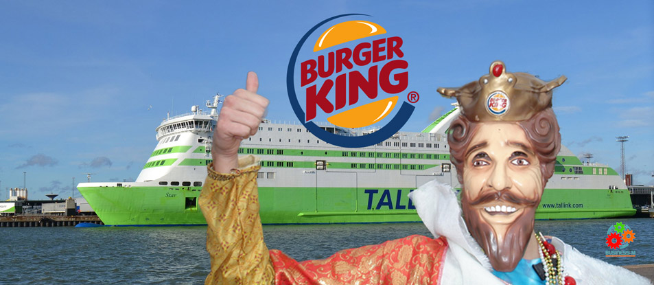 Первый в мире плавучий ресторан BURGER KING на Tallink Star