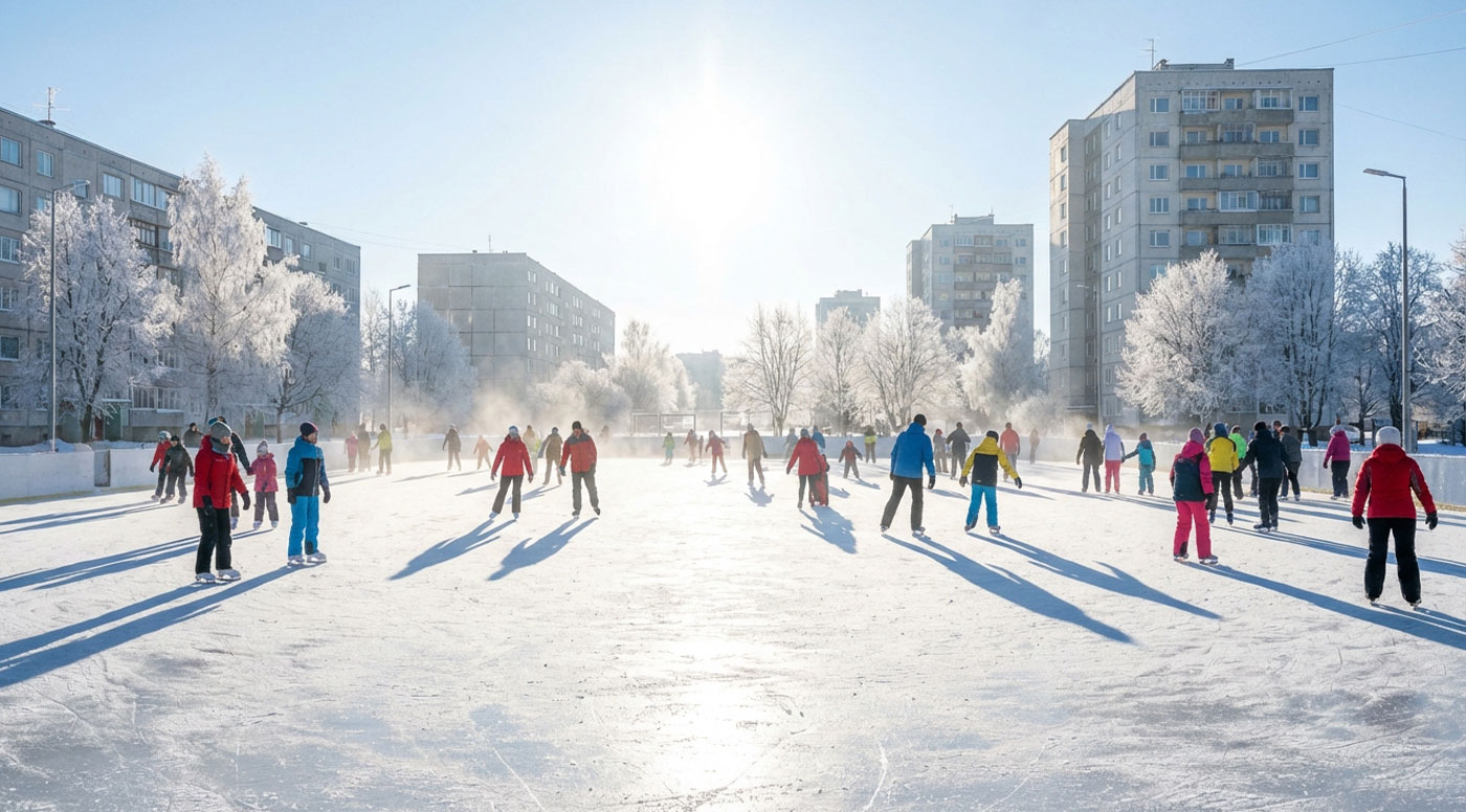 Катки и снежные городки ждут горожан